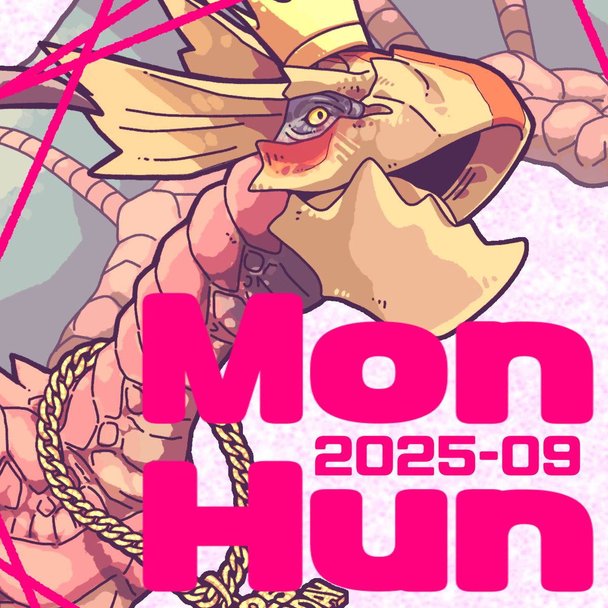 This is a pixiv picture whose title is モンハンまとめ(2025年9月).