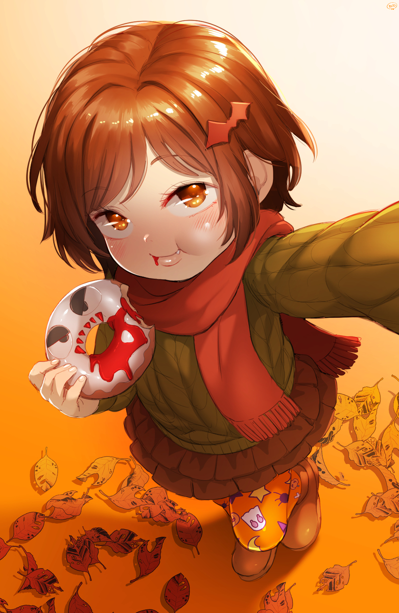 This is a pixiv picture whose title is SEASONAL JELLY DOUGHNUT.