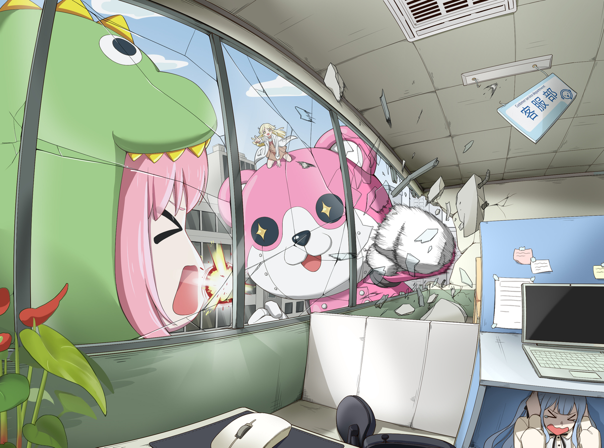 This is a pixiv picture whose title is 波斯拉vs米歇尔.