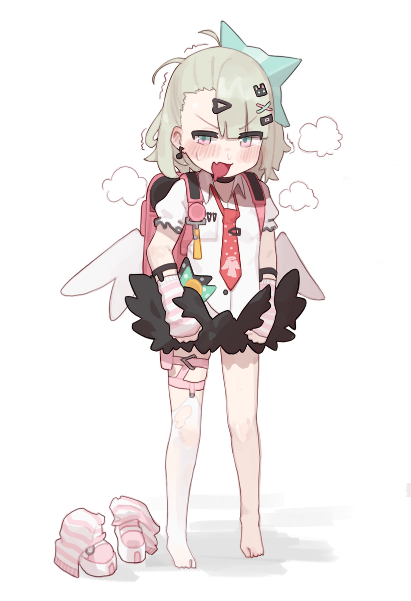 This is a pixiv picture whose title is いたずらてんしっこ♪ –.