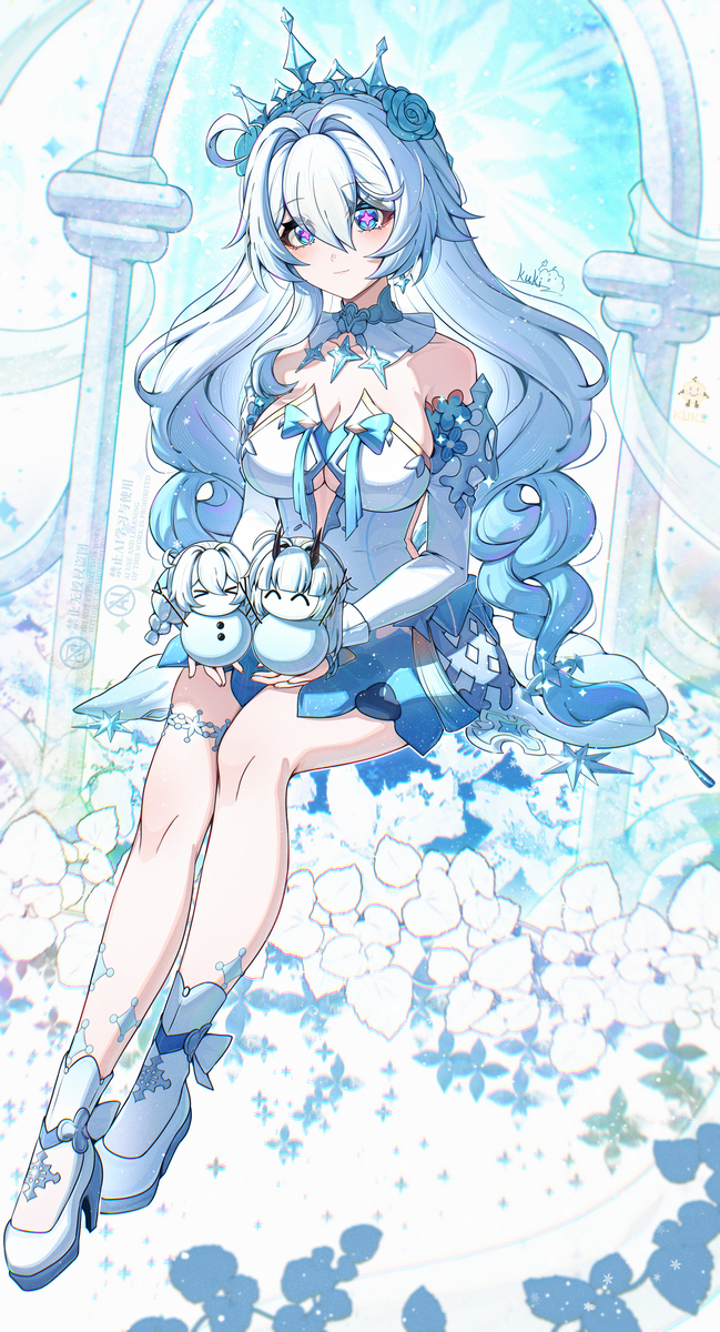 This is a pixiv picture whose title is 琪宝🩵.