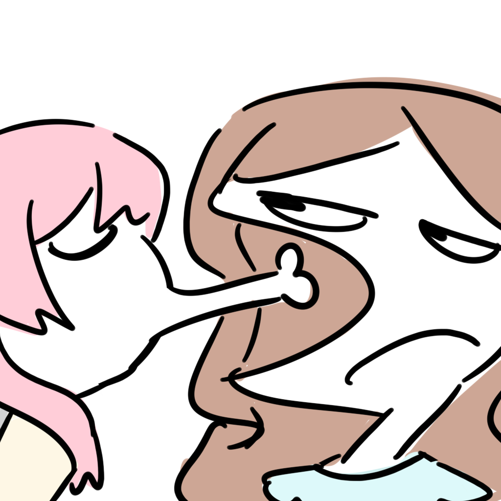 This is a pixiv picture whose title is soyorin kiss.