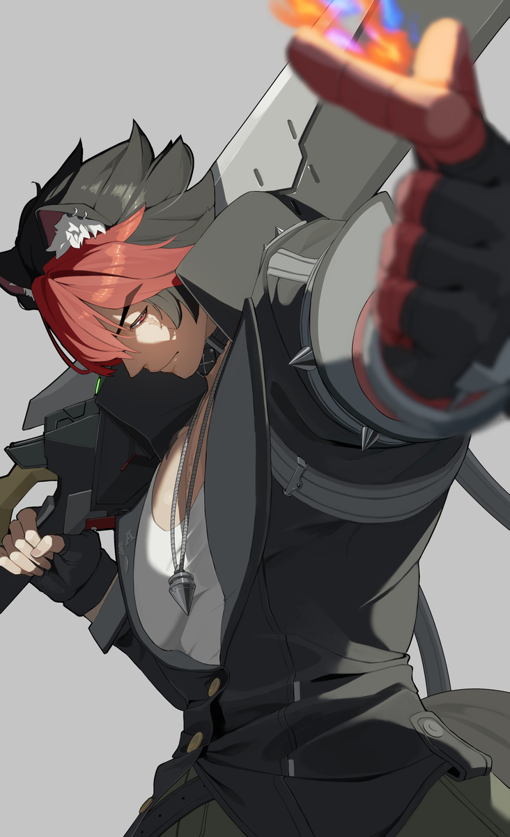 This is a pixiv picture whose title is 狛野真斗.