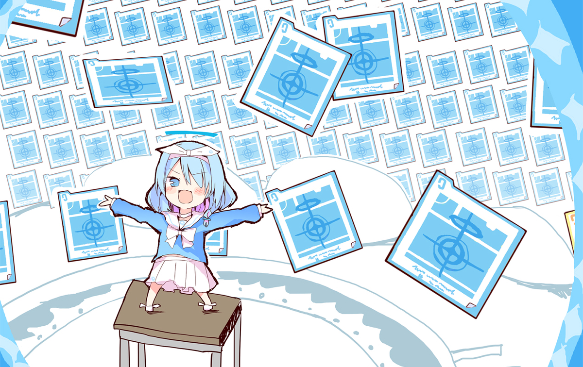 This is a pixiv picture whose title is アロナ　生徒募集の流儀.