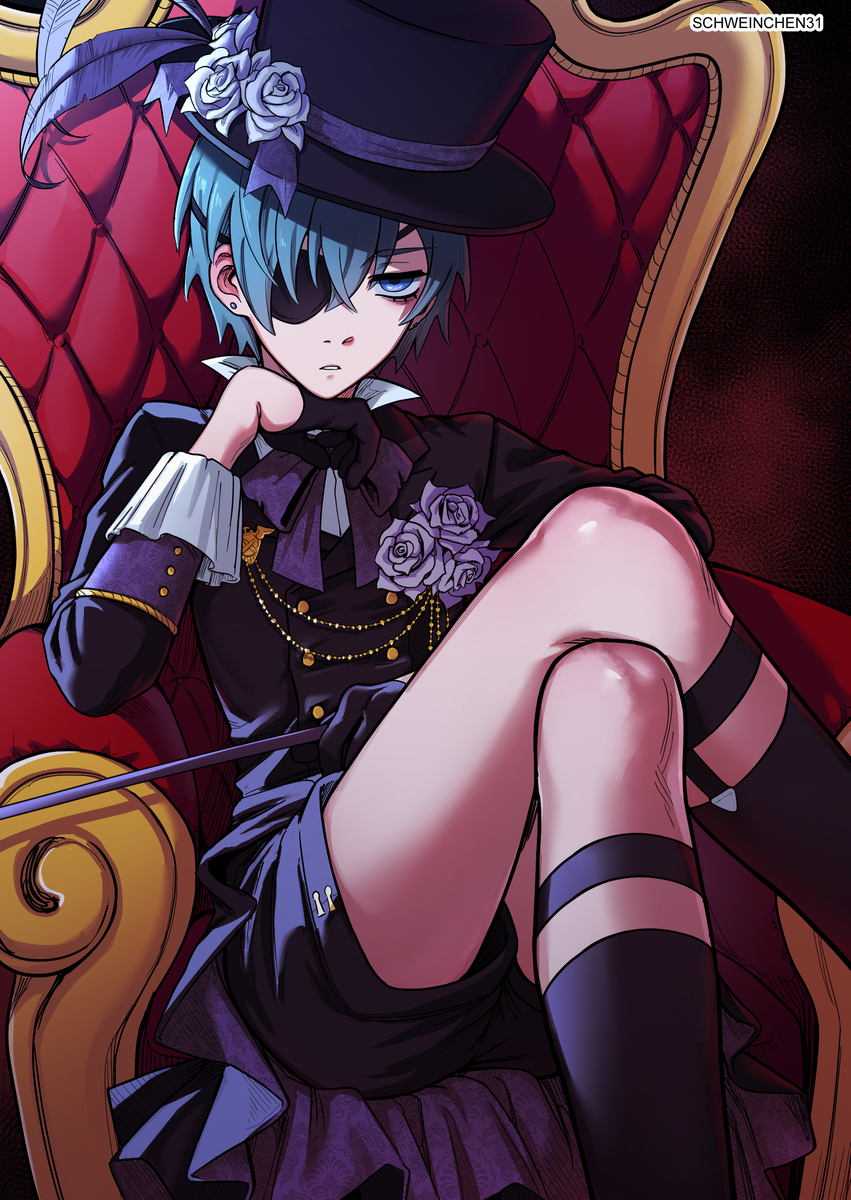 This is a pixiv picture whose title is シエルくん💙.