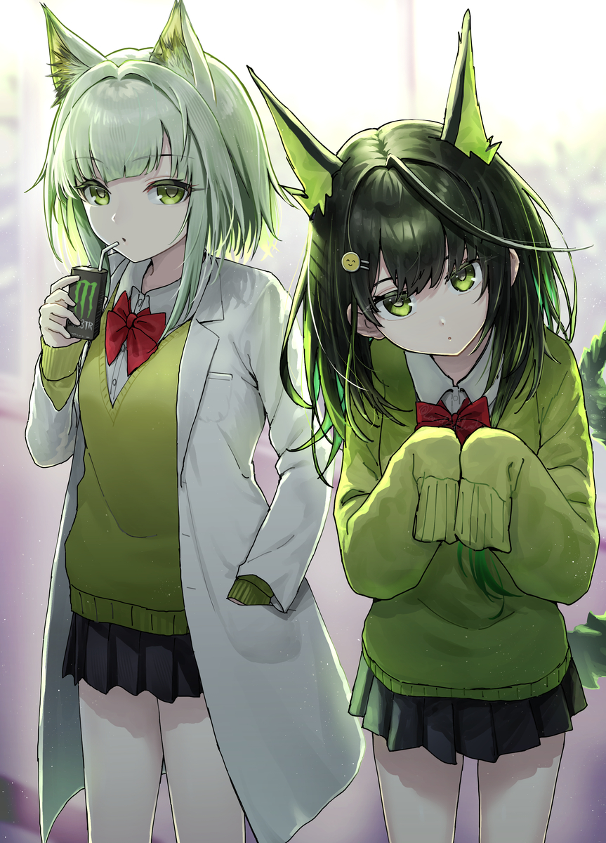 This is a pixiv picture whose title is ケルシー＆Mon3tr.