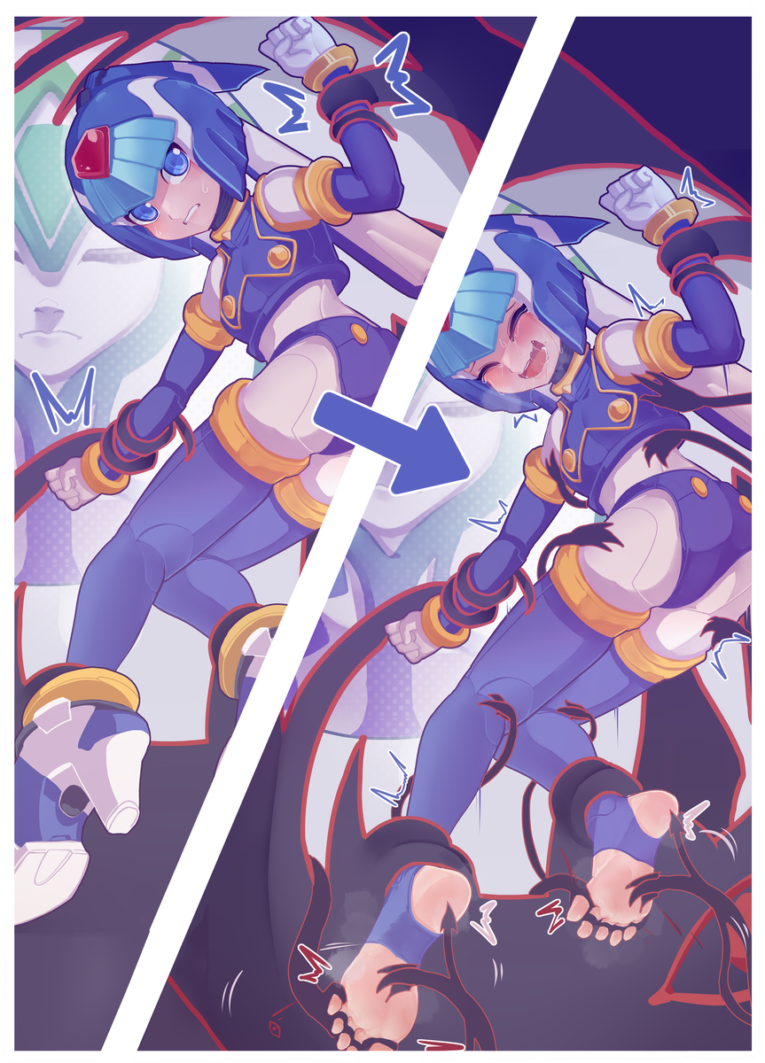 This is a pixiv picture whose title is 【约稿】洛克人zero 妖将蕾薇雅丹.