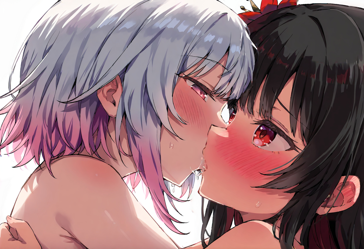 This is a pixiv picture whose title is キス.