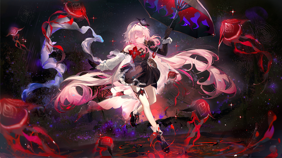 This is a pixiv picture whose title is 长夜月.