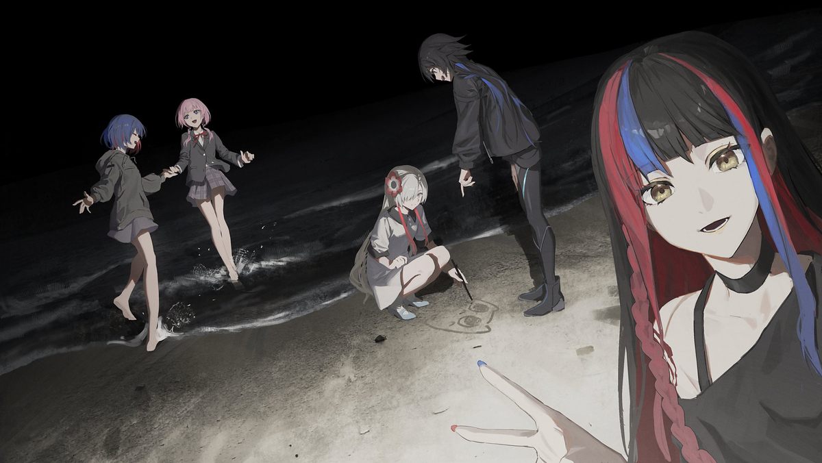 This is a pixiv picture whose title is 6th.