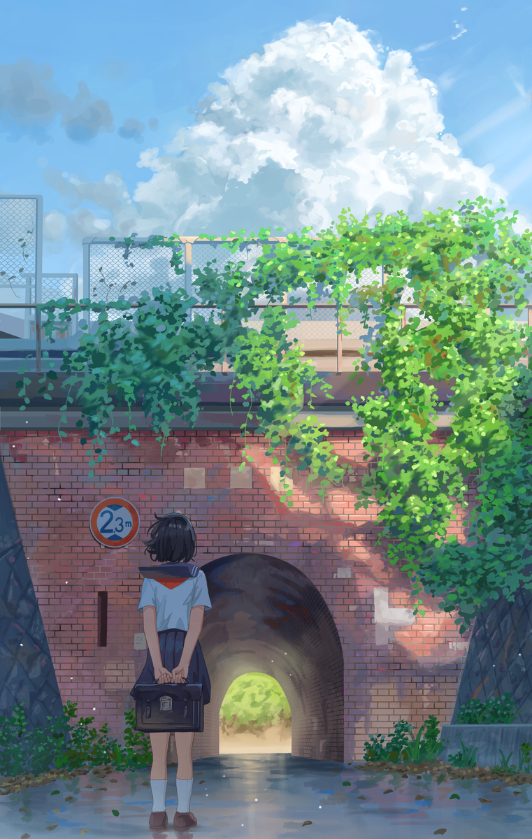 This is a pixiv picture whose title is 雨上がり.