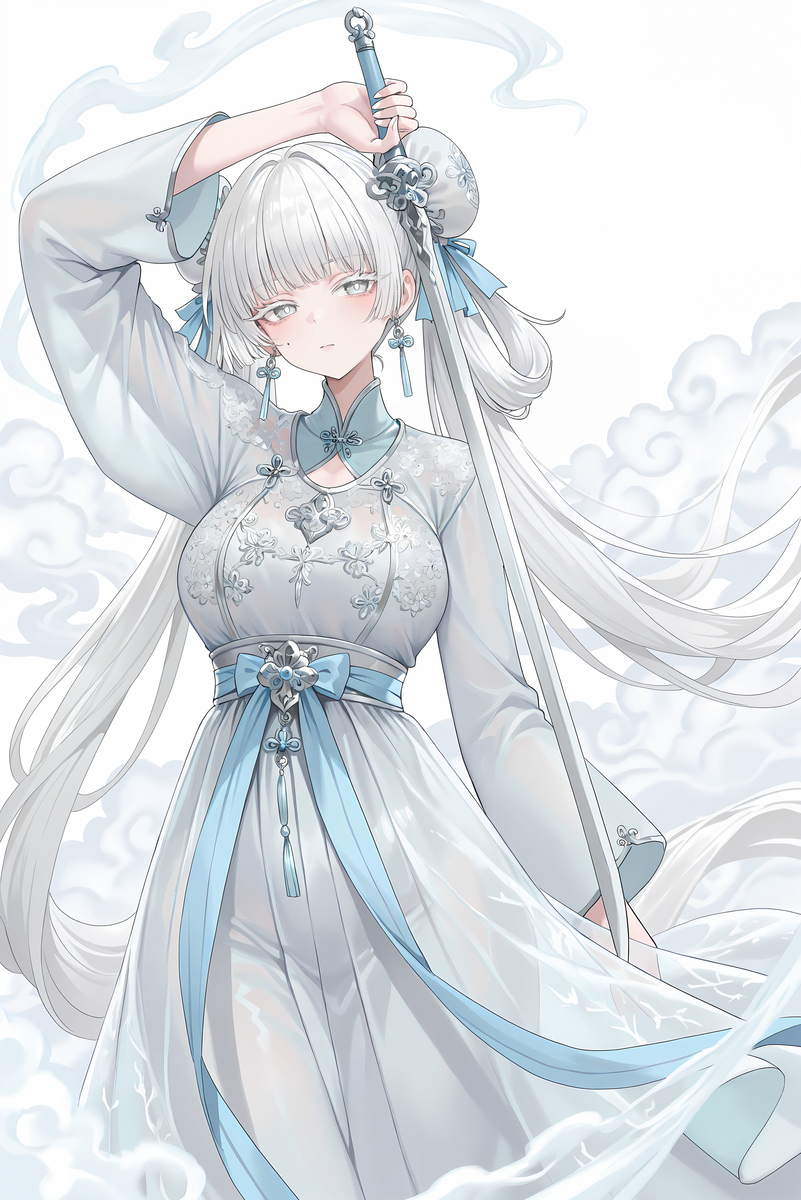 This is a pixiv picture whose title is 今汐.