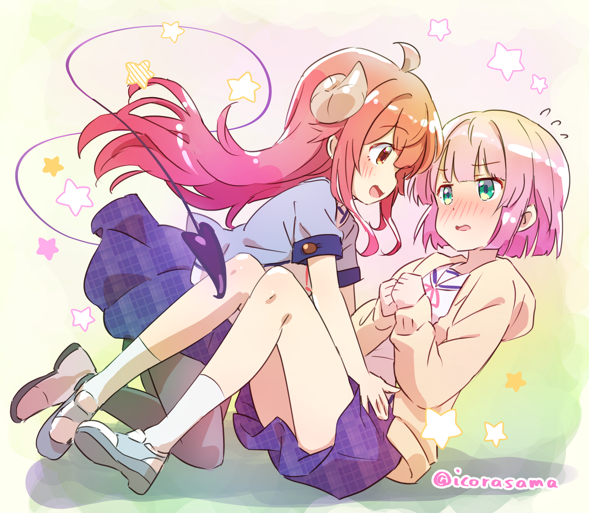 This is a pixiv picture whose title is まぞくのターン.