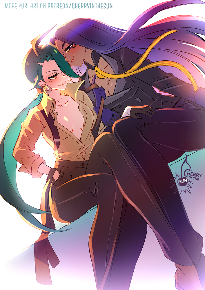 This is a pixiv picture whose title is Geeta x Rika (Patreon Sketch).