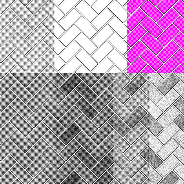 This is a pixiv picture whose title is レンガトーン05_やはず張り.