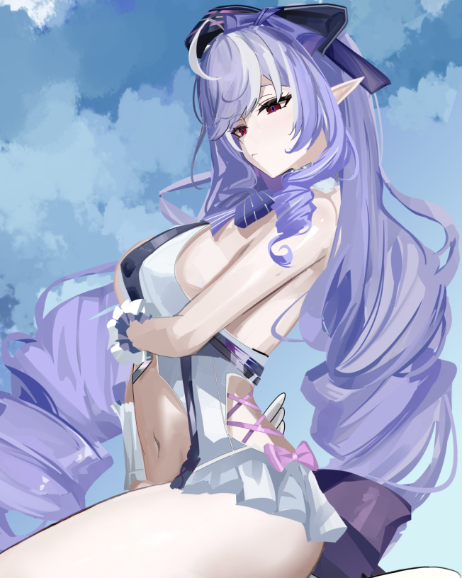 This is a pixiv picture whose title is vva你没有安全词.