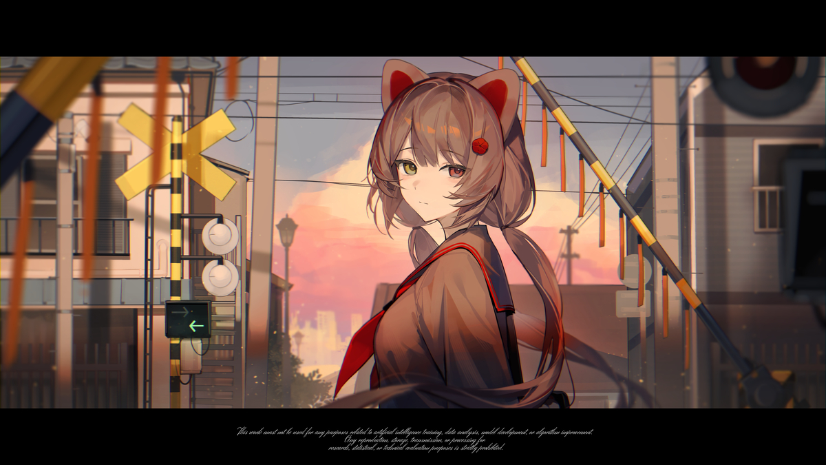 This is a pixiv picture whose title is 旅路.