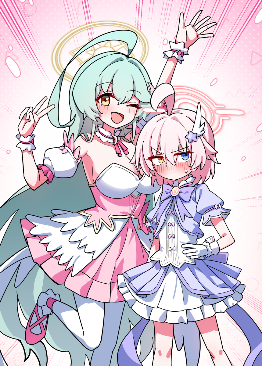 This is a pixiv picture whose title is 마법소녀.