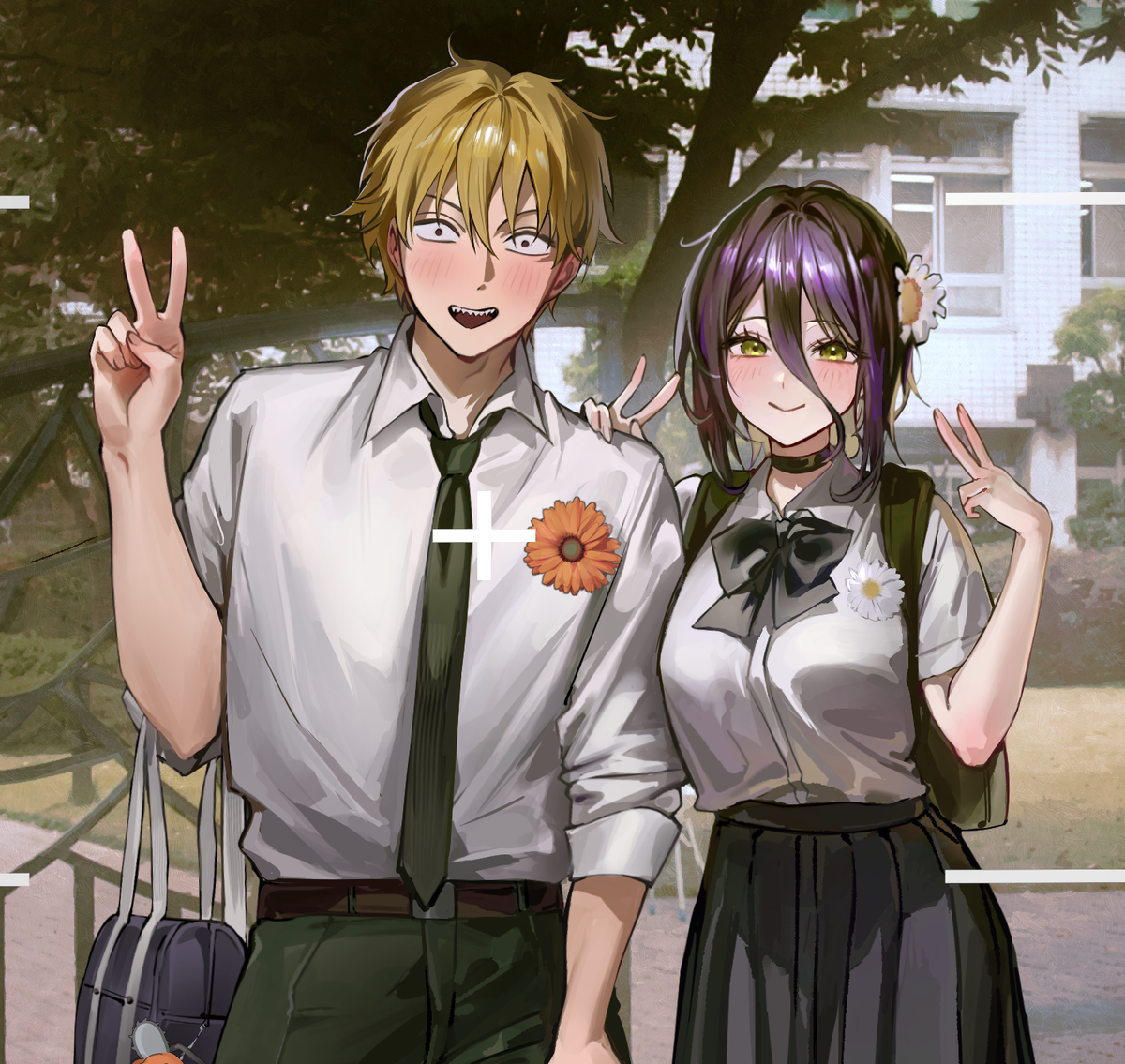 This is a pixiv picture whose title is 入学.