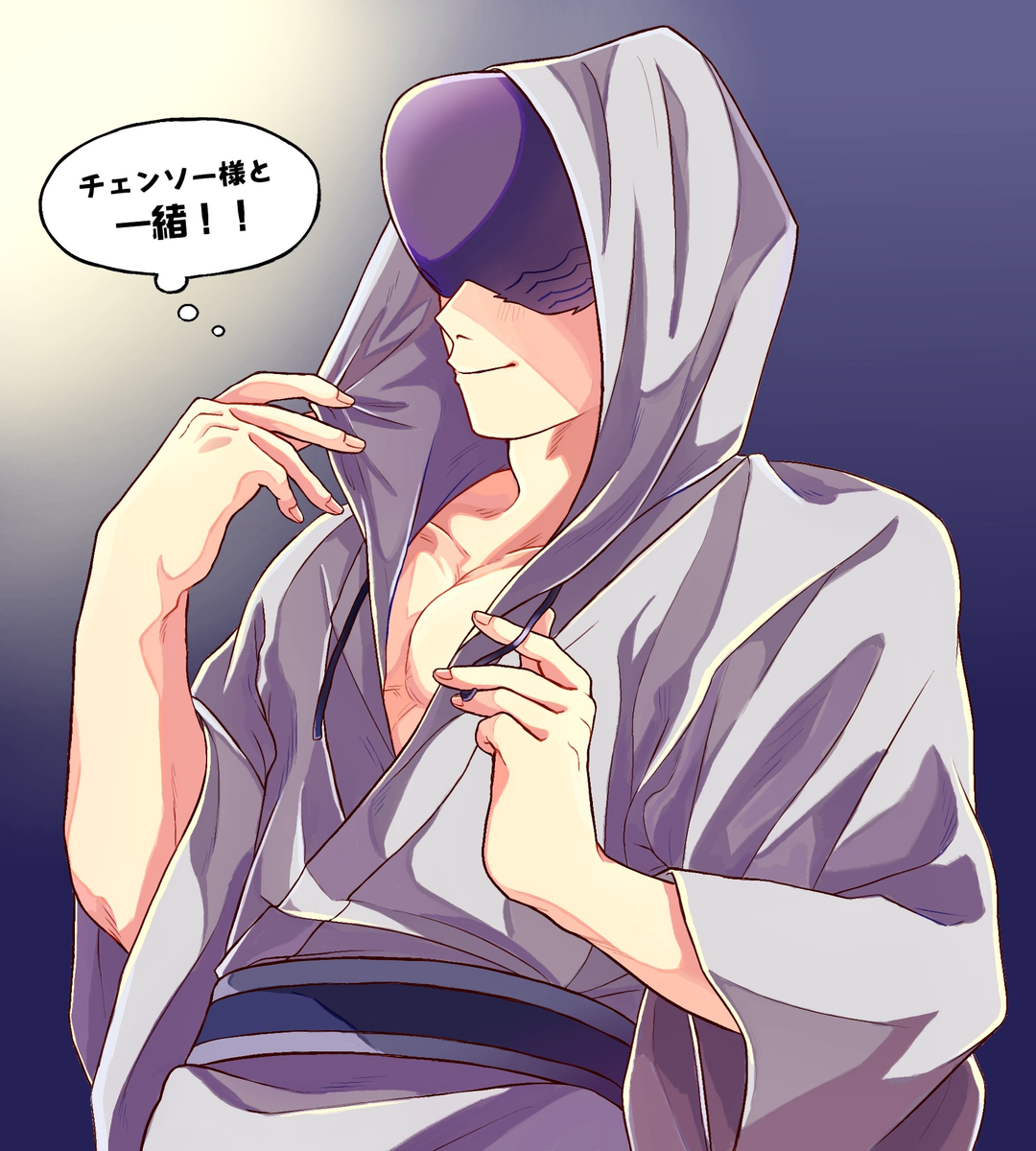 This is a pixiv picture whose title is 浴衣かわいいめろいぞ.