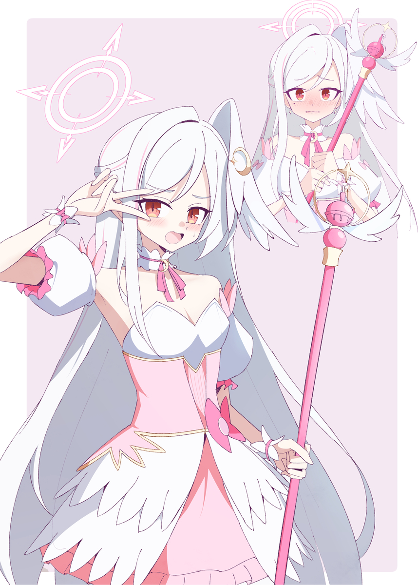 This is a pixiv picture whose title is 魔法少女スズミさん.