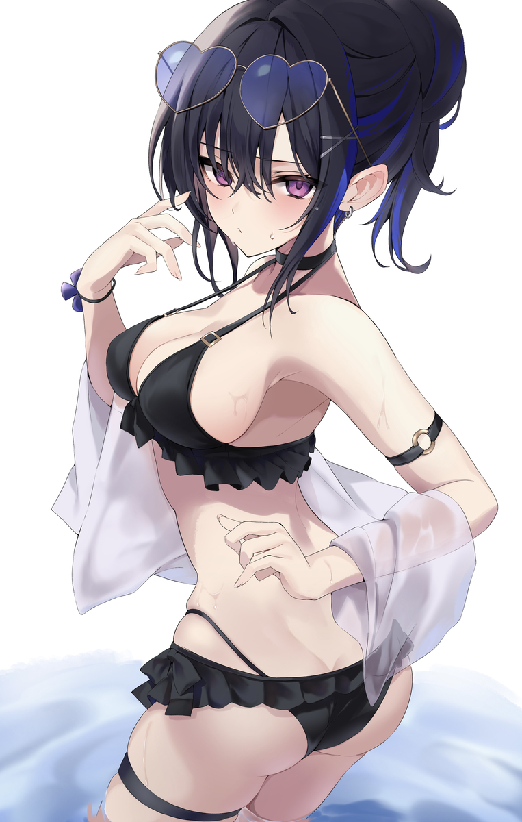 This is a pixiv picture whose title is ひなのせ水着.