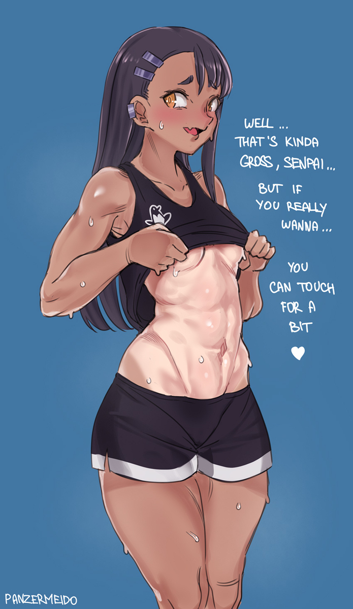 This is a pixiv picture whose title is Nagatoro's Arsenal.