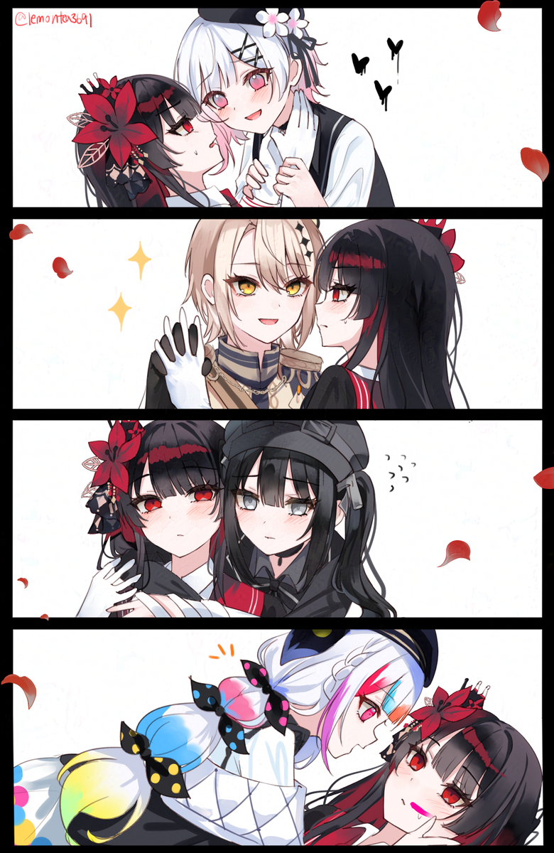 This is a pixiv picture whose title is ヒロ総受け.