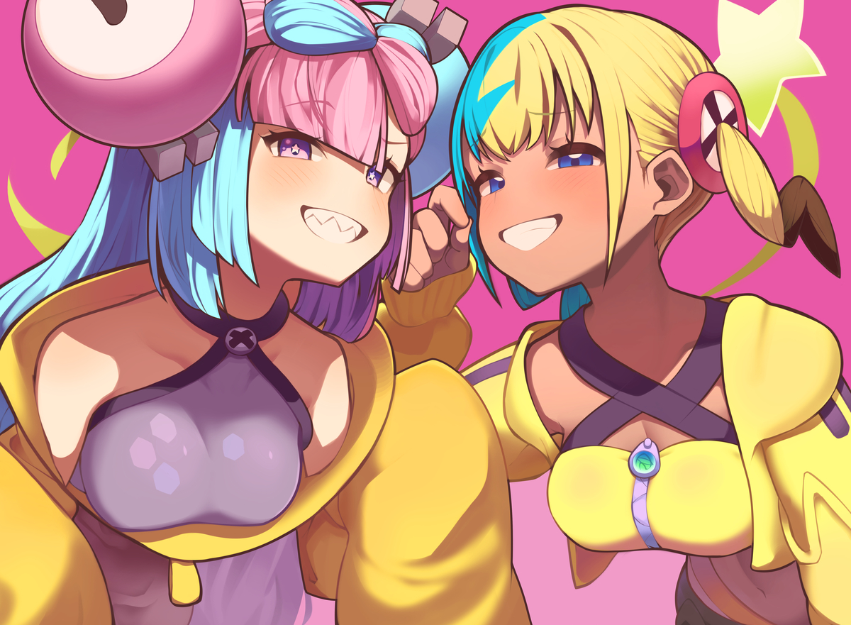 This is a pixiv picture whose title is ★カナリィ＆ナンジャモ★.