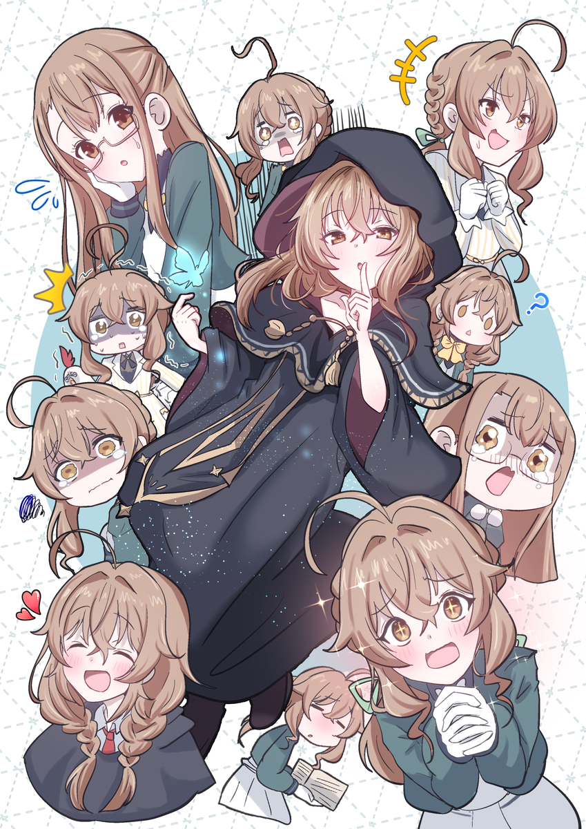 This is a pixiv picture whose title is 沈黙の魔女.