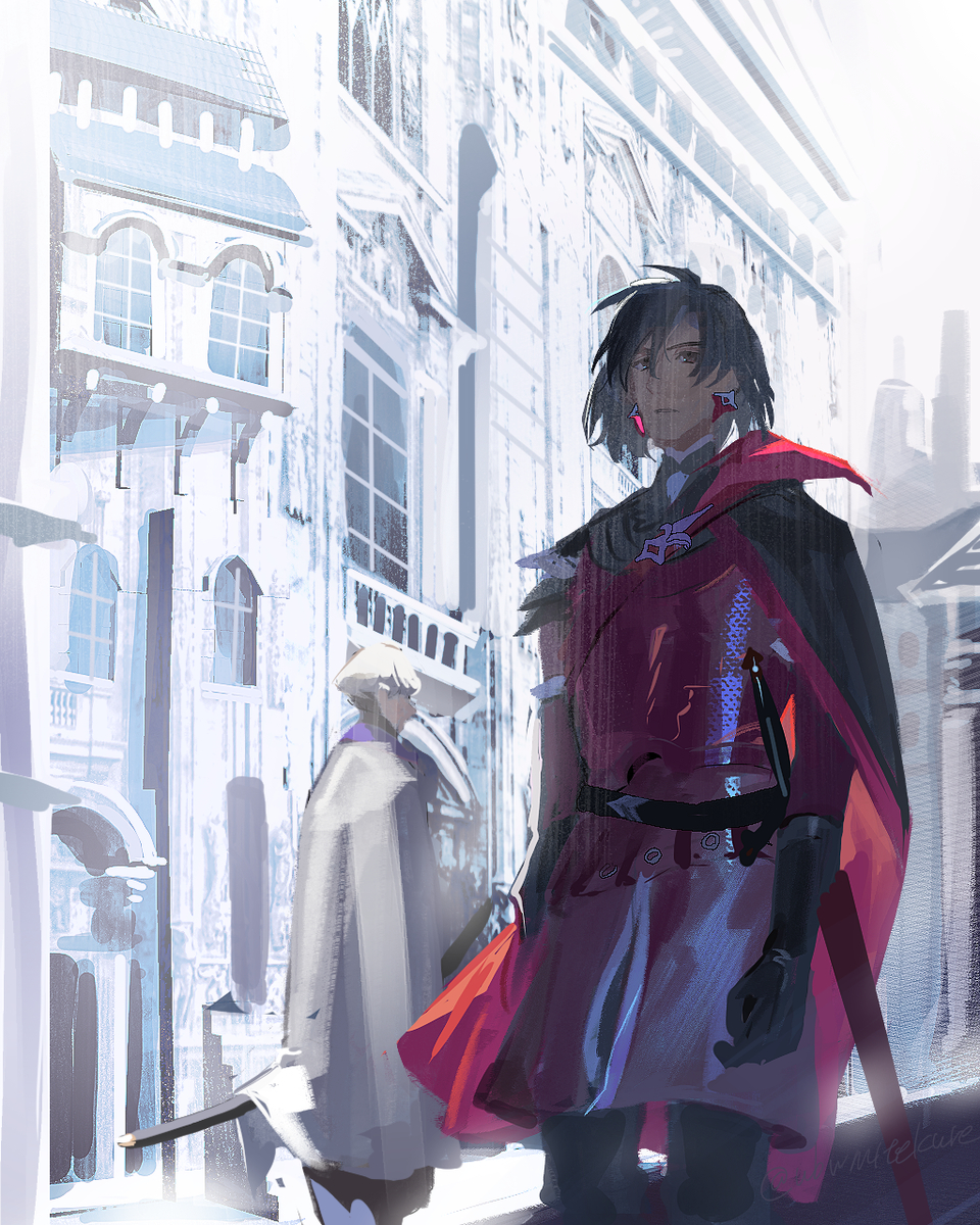 This is a pixiv picture whose title is 不滅の街.