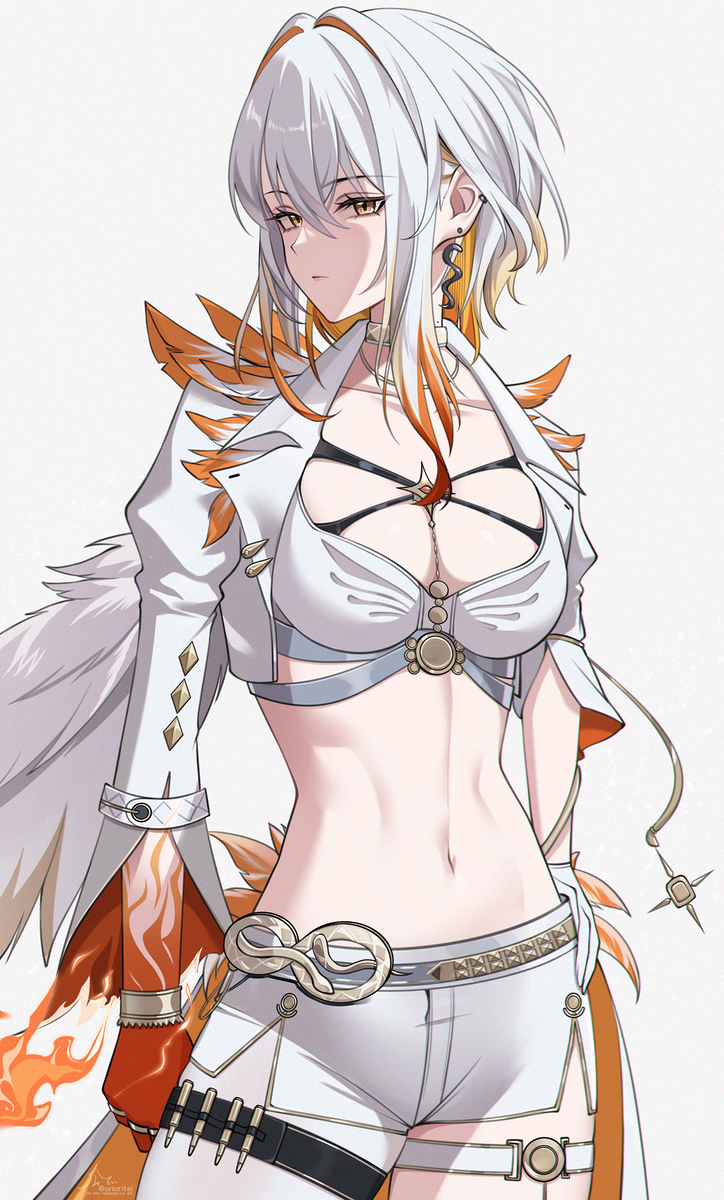 This is a pixiv picture whose title is 白ブレーナさん.