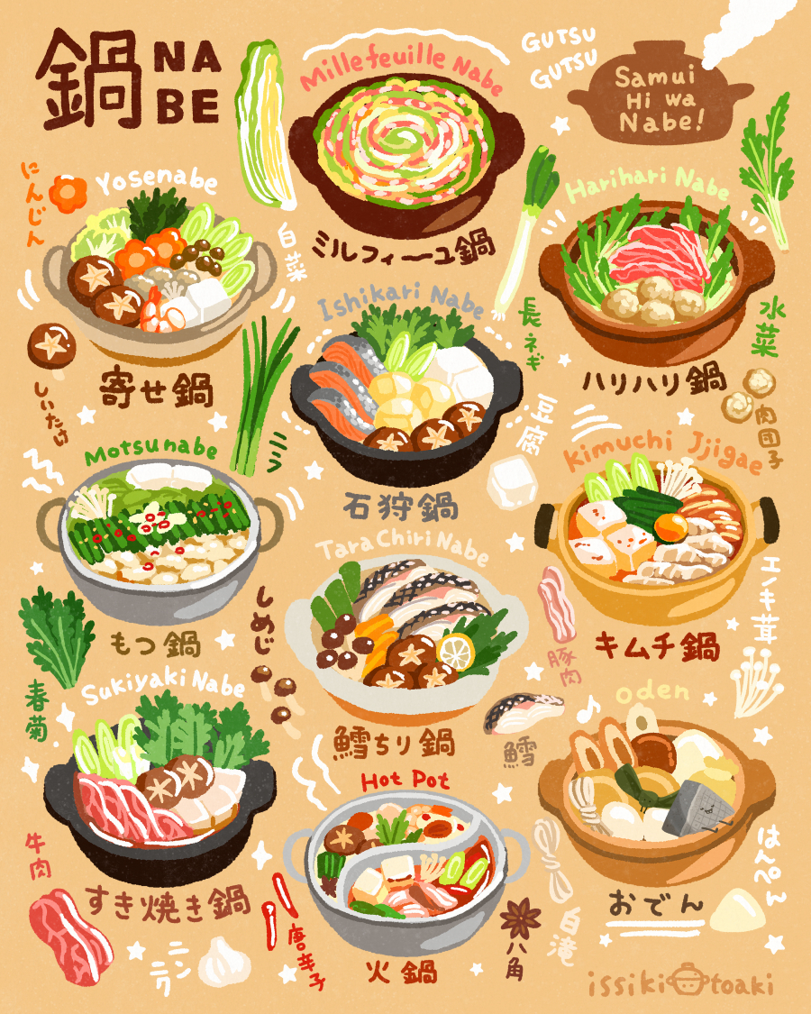 This is a pixiv picture whose title is いろいろ鍋.