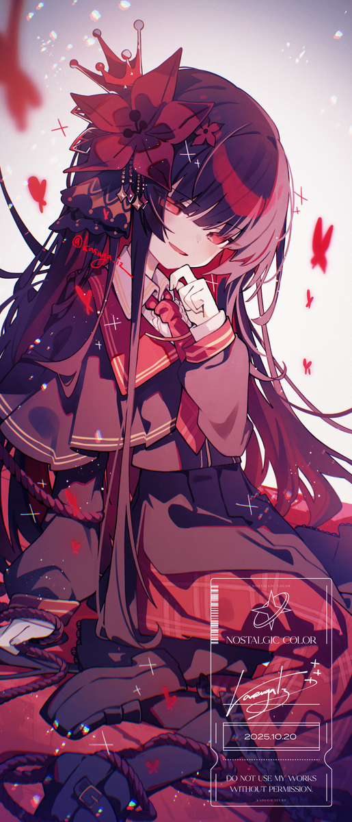 This is a pixiv picture whose title is 二階堂ヒロ.