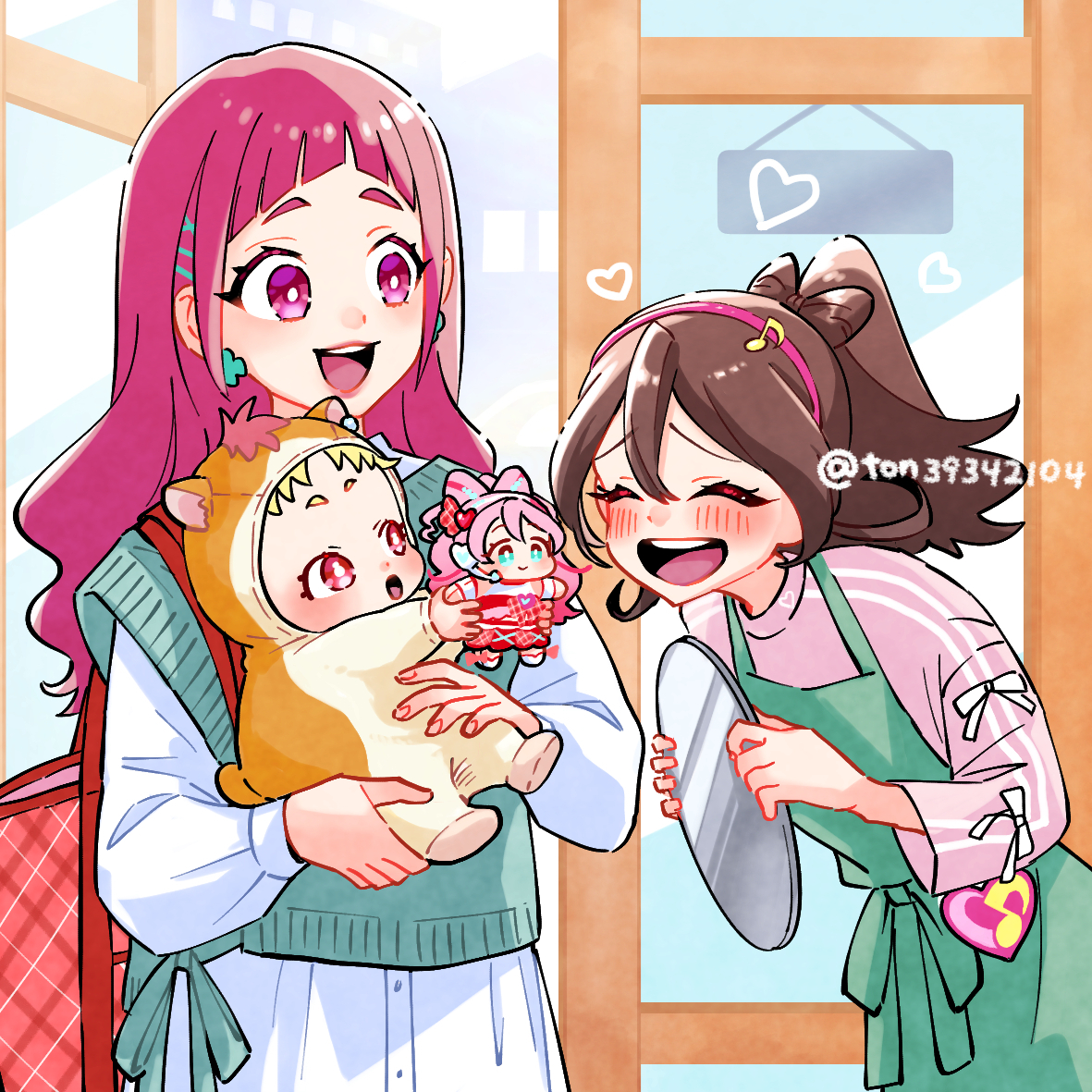 This is a pixiv picture whose title is 💕💕💕.