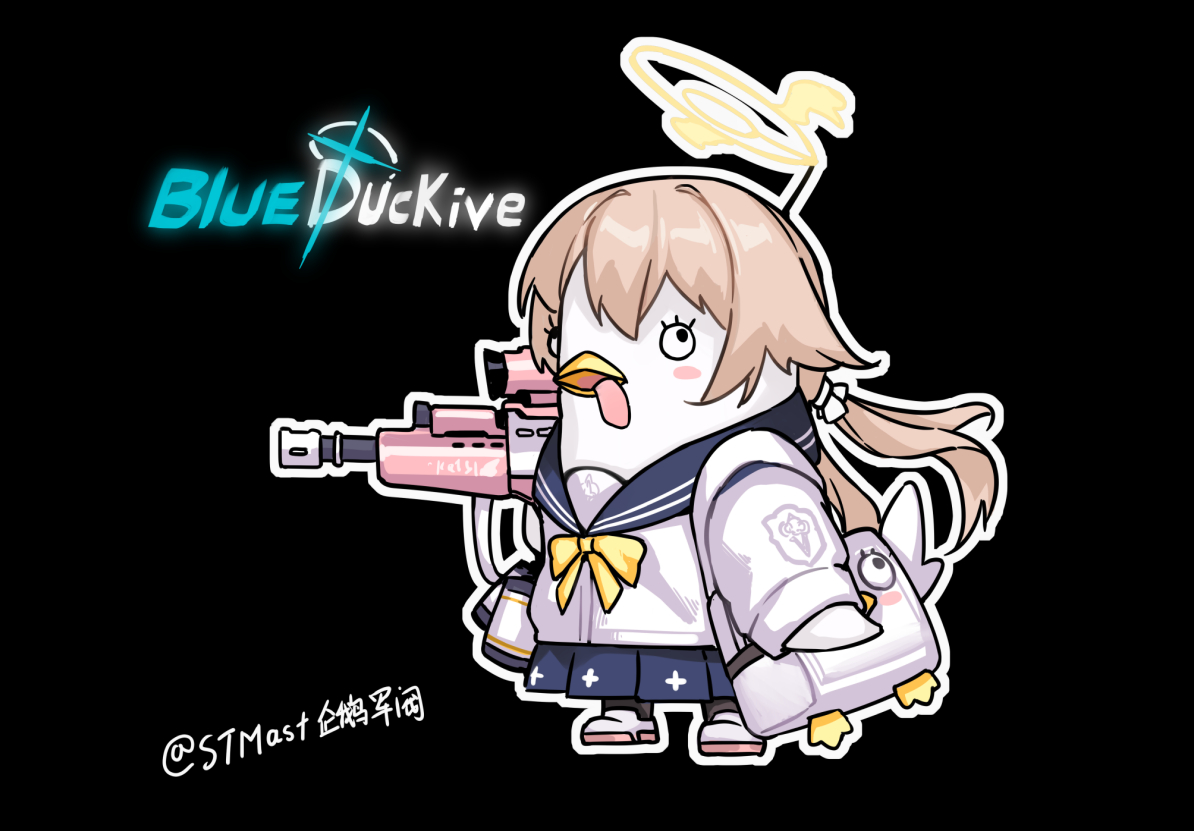 This is a pixiv picture whose title is Blue Duckive.