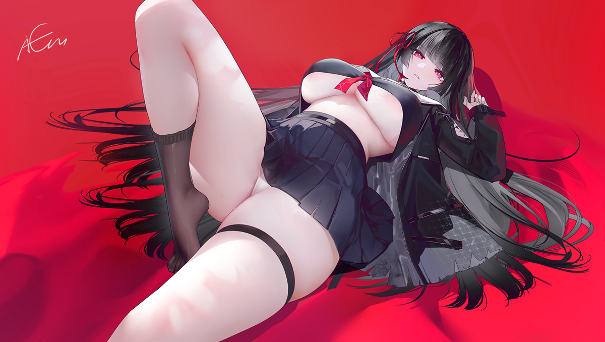 This is a pixiv picture whose title is 朽叶千咲.