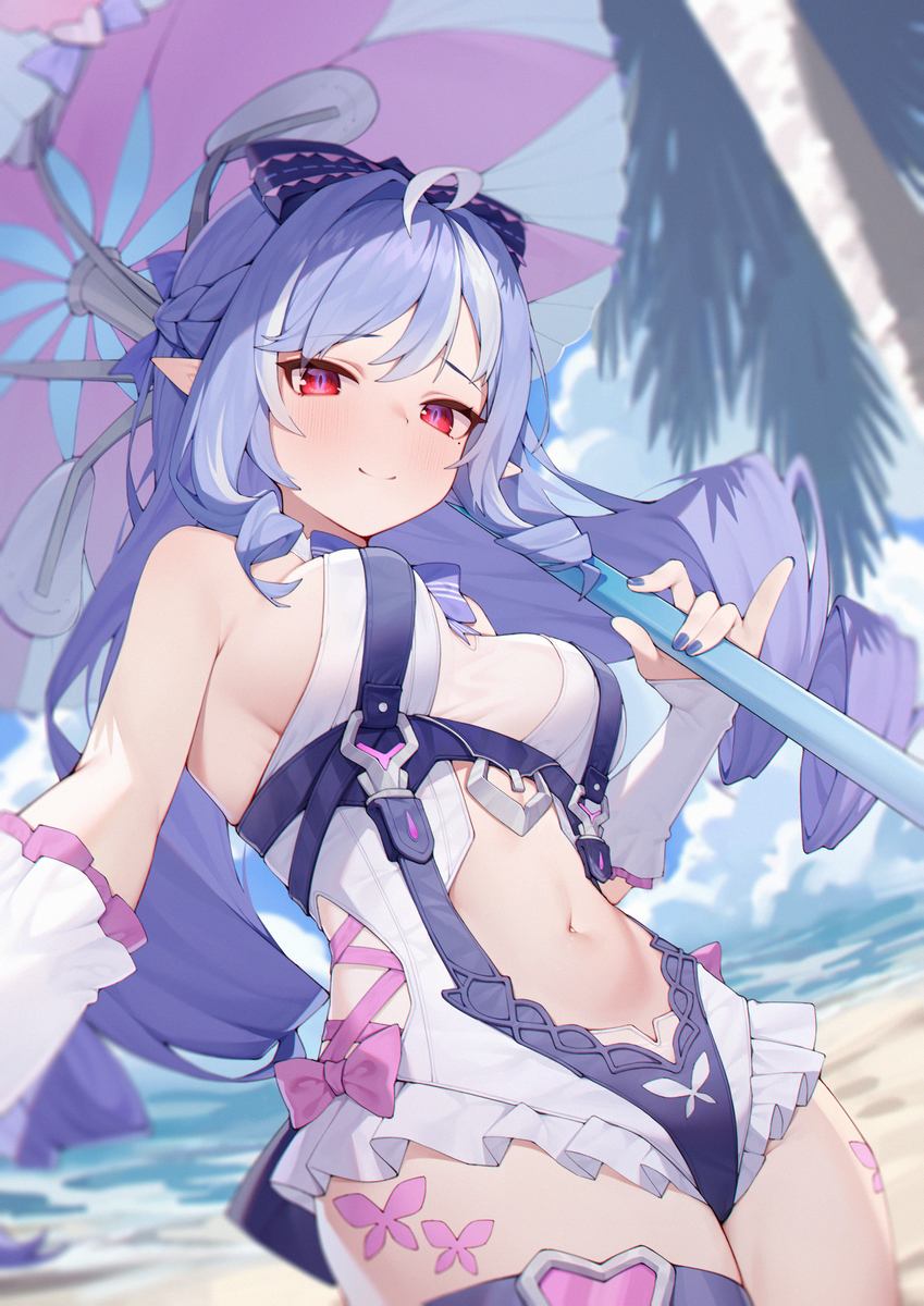 This is a pixiv picture whose title is 夏のしっぽ.