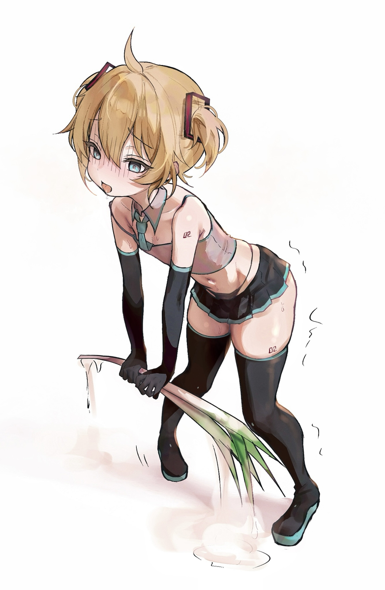 This is a pixiv picture whose title is ミクコスレンくん.