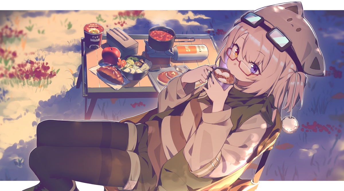 This is a pixiv picture whose title is ぽかぽか.