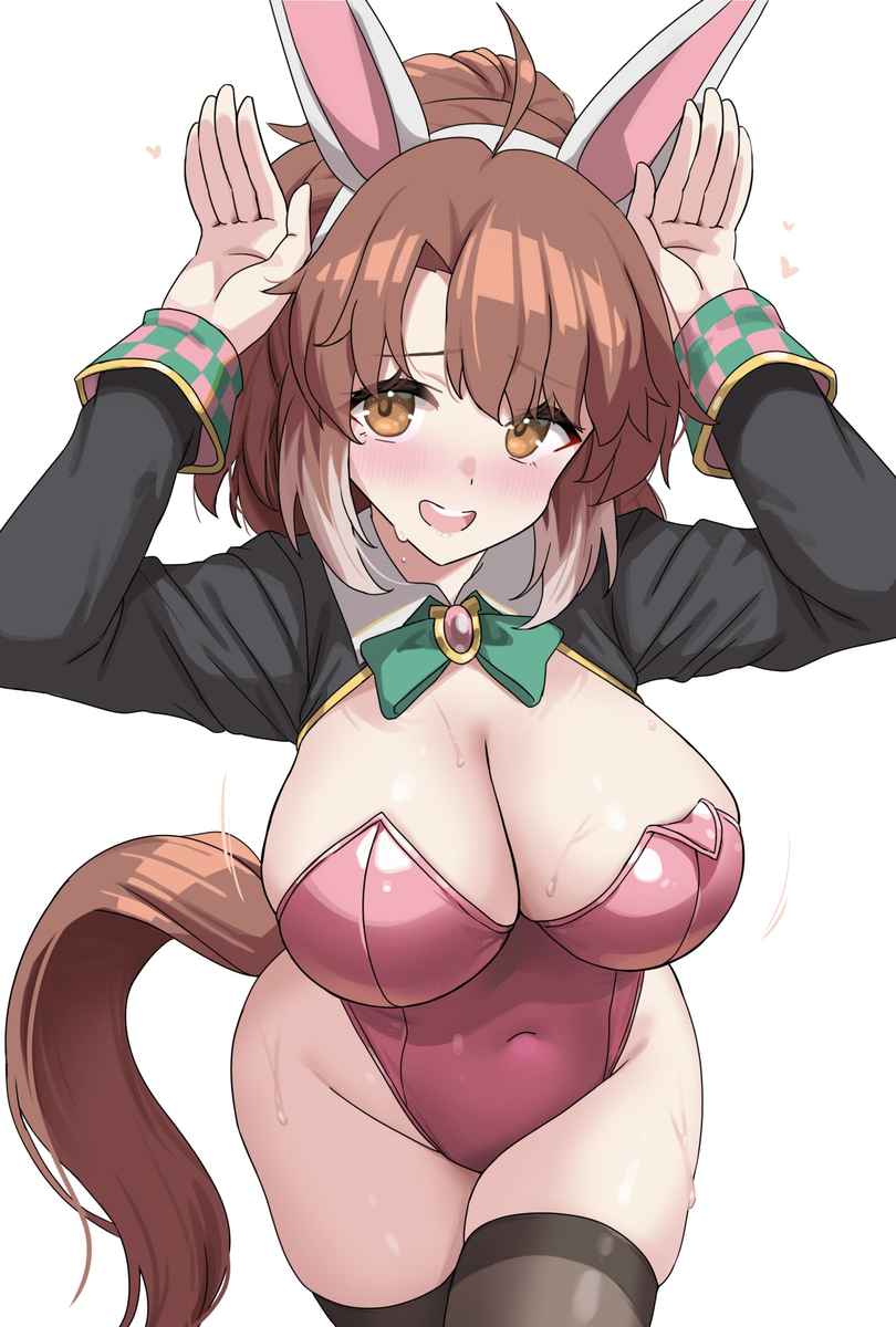 This is a pixiv picture whose title is だんつ…ぴょい…🐰.