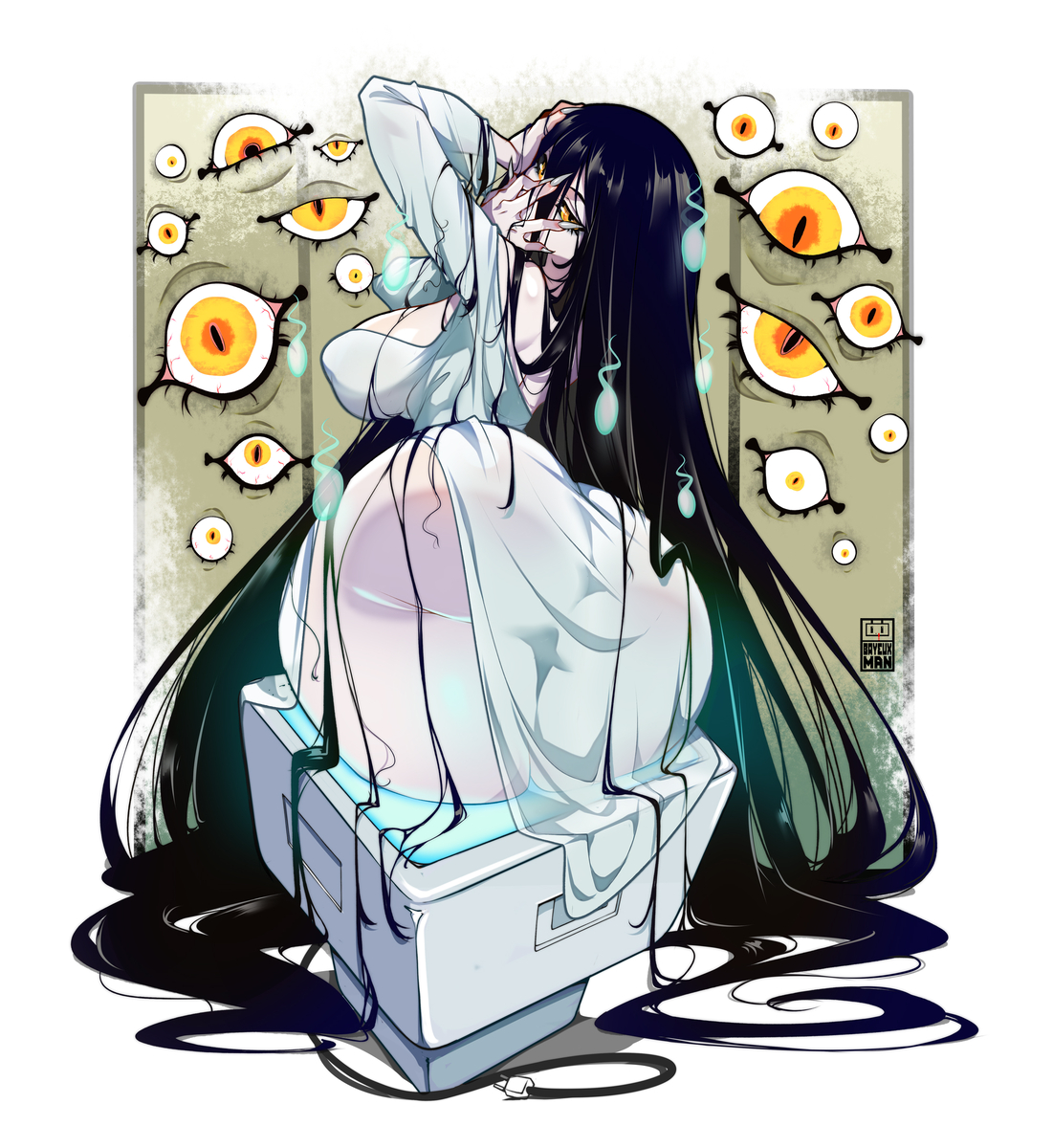 This is a pixiv picture whose title is Sadako.