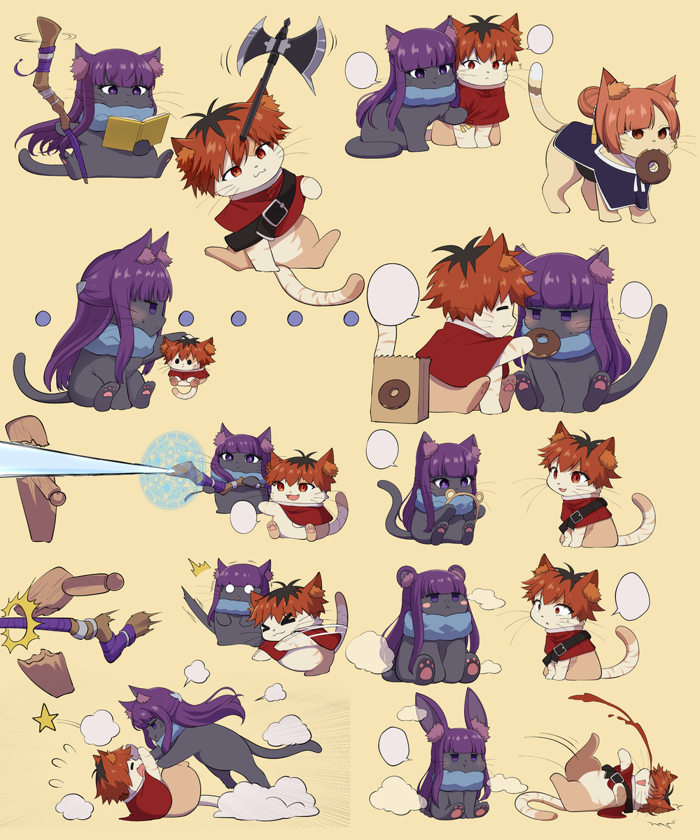 This is a pixiv picture whose title is 🐱🐱🐱.