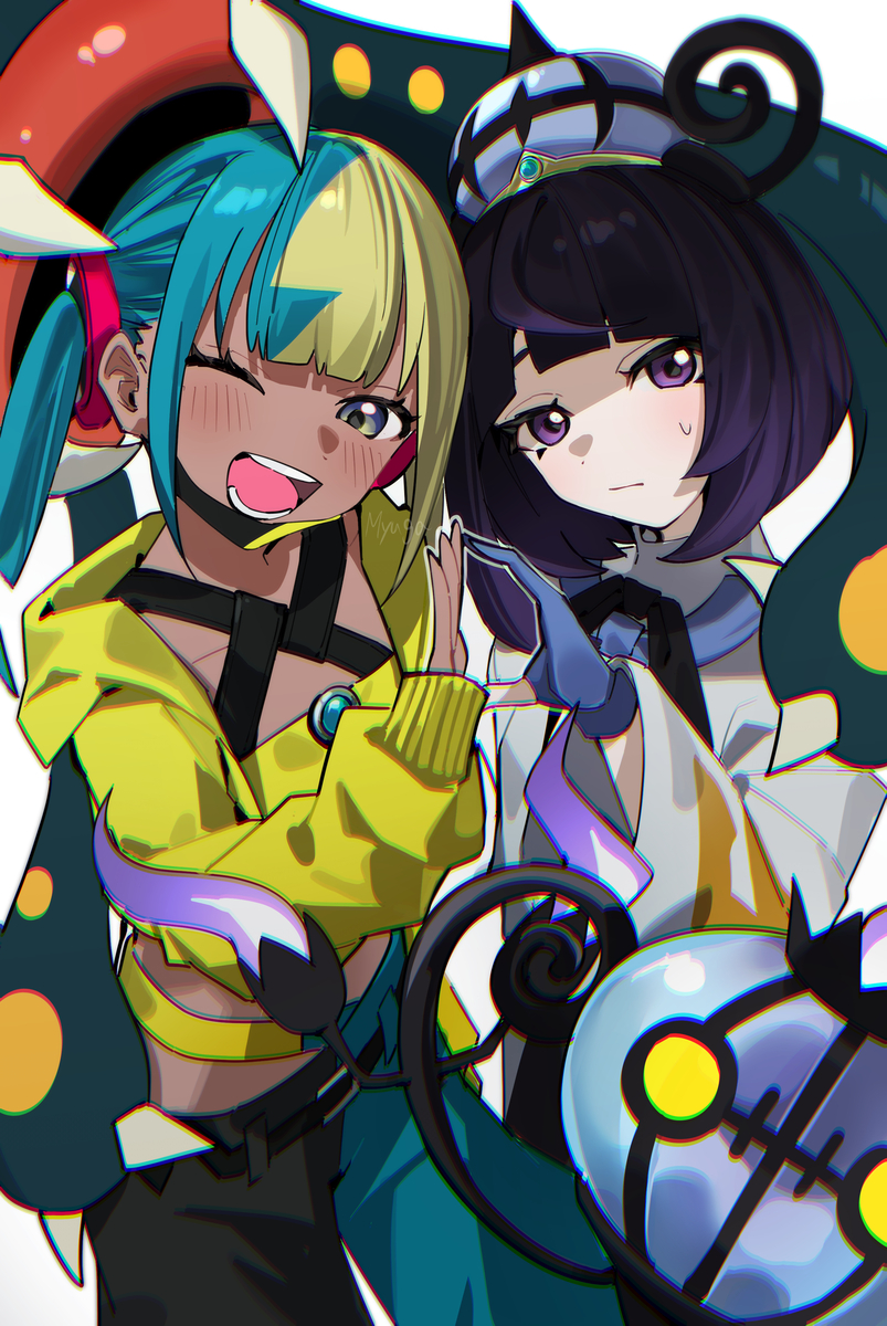 This is a pixiv picture whose title is カナリィ&ムクチェキ.