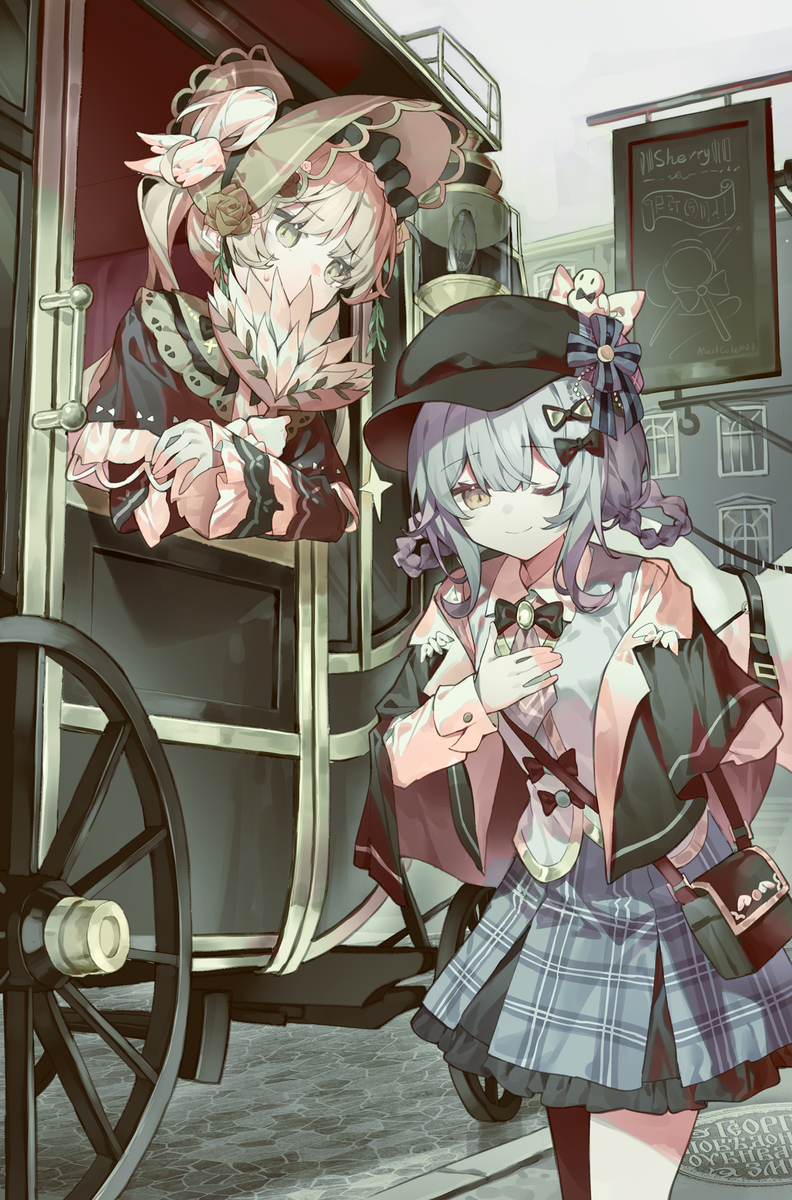 This is a pixiv picture whose title is お嬢さん、降りてください~.