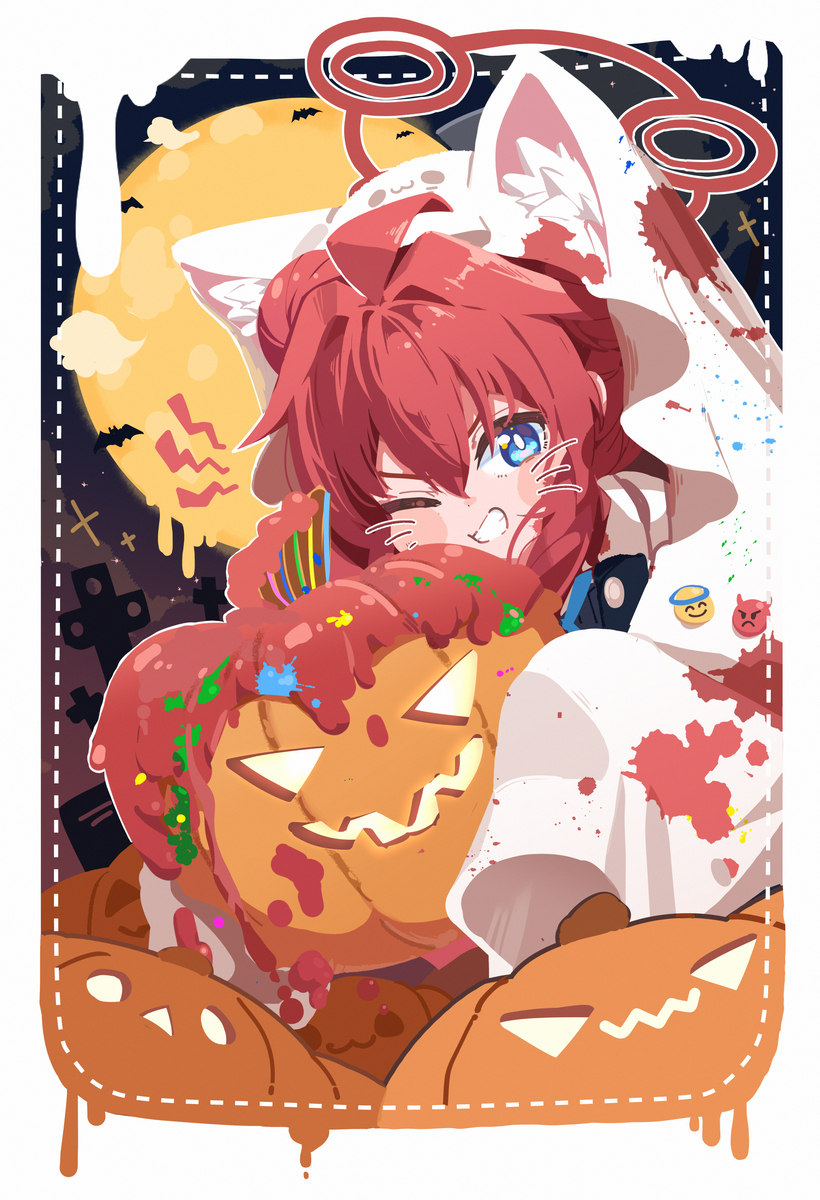 This is a pixiv picture whose title is ハロウィンマキ🎃.