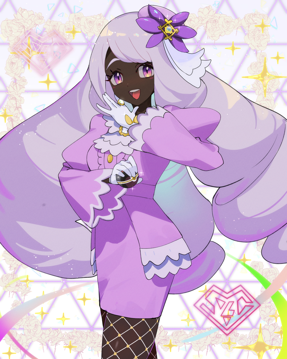 This is a pixiv picture whose title is 💜ユカリ💜.