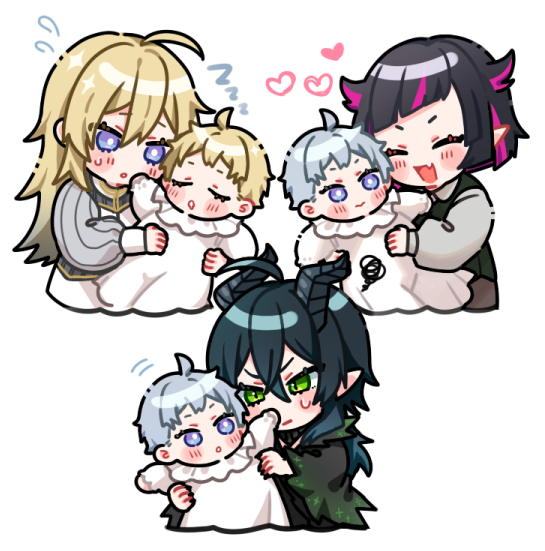 This is a pixiv picture whose title is シルバーくん&親子まとめ.