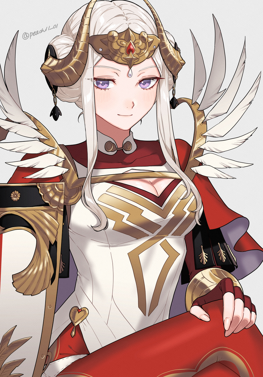 This is a pixiv picture whose title is 神装エーデルガルト.