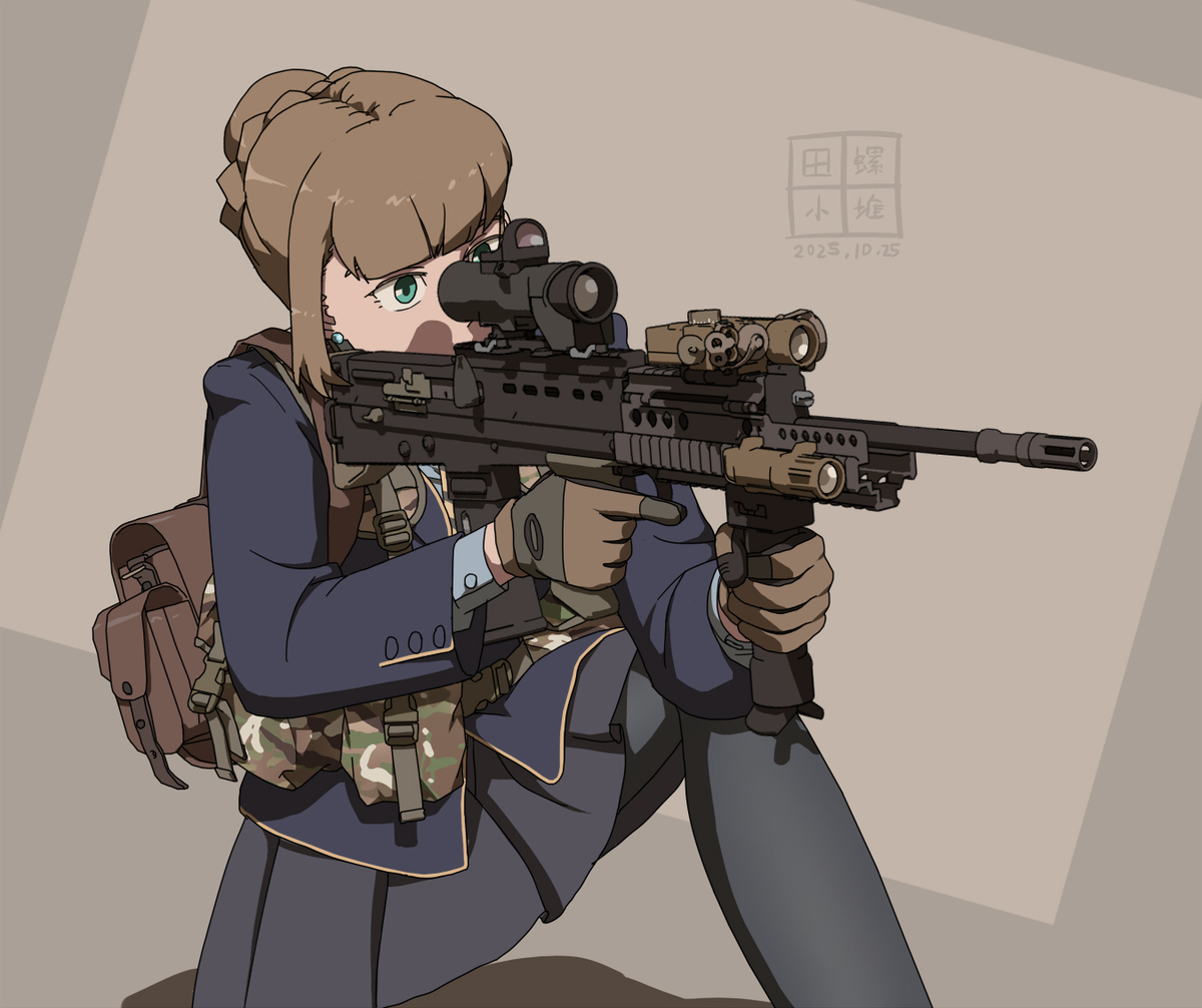 This is a pixiv picture whose title is British JK.